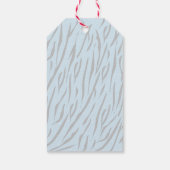 Mama Tiger & Cub Blue Boy Baby Showmarke Geschenkanhänger (Rückseite)