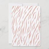 Mama Tiger & Cub Kraft Papier Kinderdusche Einladu Einladung (Rückseite)