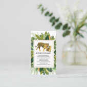 Mama Tiger Greenerenery Baby Shower Book Request E Begleitkarte (Stehend Vorderseite)