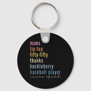 Mama Tip Top 50 Dank Huckleberry Baseball Pla Schlüsselanhänger