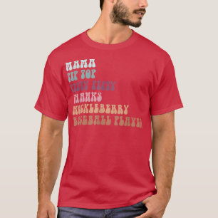 Mama TipTop 50 Dank Huckleberry Basebal T-Shirt