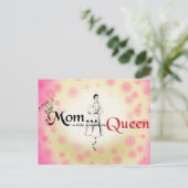 Mama Titel Queen Postcard Horizontale Vorlage Postkarte (Stehend Vorderseite)