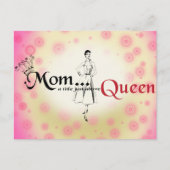 Mama Titel Queen Postcard Horizontale Vorlage Postkarte (Vorderseite)