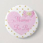 Mama to Be Baby Shooting Button (Vorderseite)