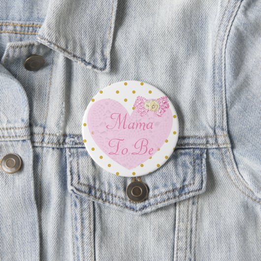 Mama to Be Baby Shooting Button (Beispiel)