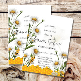 Mama to be Bumblebee Daisy Blume Einladung