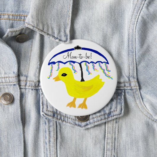Mama-to-be-Ducky-Regenschirm Button (Beispiel)
