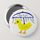 Mama-to-be-Ducky-Regenschirm Button (Vorne & Hinten)