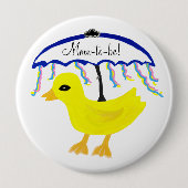 Mama-to-be-Ducky-Regenschirm Button (Vorderseite)