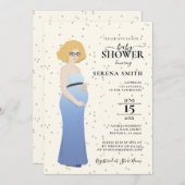 MAMA-to-BE-DUSCHE Einladung (Vorne/Hinten)