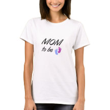 Mama-to-Be-Footprint-T - Shirt