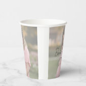 Mama-to-be-Foto Babydusche Pappbecher (Rechts)