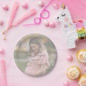 Mama-to-be-Foto Babydusche Pappteller (Party)