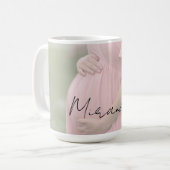 Mama-to-be-Foto Babyduschgeschenk Kaffeetasse (Vorderseite Links)