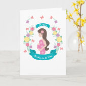 Mama-to-be-Fotokarte Karte (Gelbe Blume)