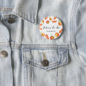 Mama-to-be kleine Süsse Kinderdusche Orange Custom Button (Beispiel)
