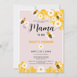 Mama to be Niedlich Daisy Bumble Bee Baby Shower Einladung