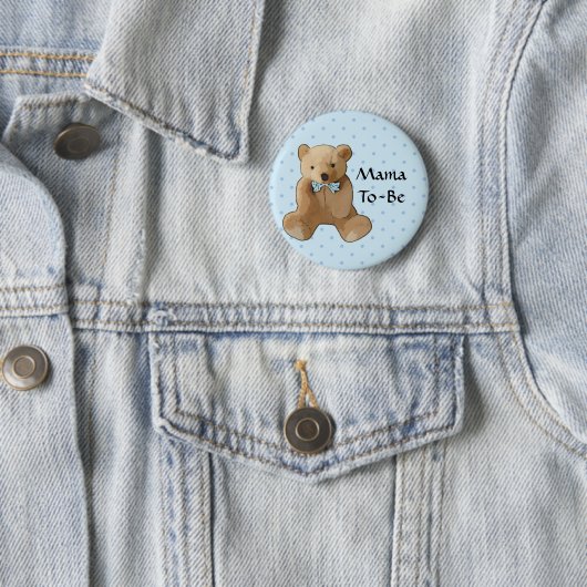 Mama to be Teddy Bear Baby Shooting Button (Beispiel)