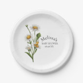 Mama to be Theme Honeycomb Daisy Blume Pappteller (Vorderseite)