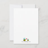 Mama to Bee - 3x5 Baby Dusche Einladung (Rückseite)