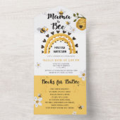 Mama to Bee Baby Shower All In One Einladung (Innen Boden)