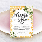 Mama to Bee Baby Shower Einladung
