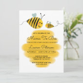 Mama to Bee Baby Shower Einladung | Bumble Bee (Stehend Vorderseite)