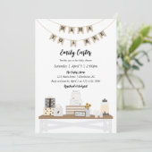 Mama to Bee Baby Shower Invites Einladung (Stehend Vorderseite)