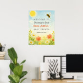 Mama to bee Baby Shower Willkommenspender Poster (Heimbüro)