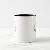 Mama to Bee Baby Shower Zweifarbige Tasse (Mittel)