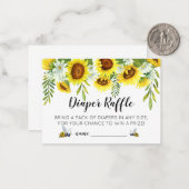 Mama-to-Bee Babydusche Windeln Raffle Tickets Mitteilungskarte (Vorderseite/Rückseite Beispiel)