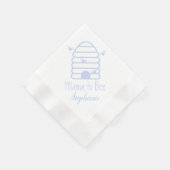 Mama to Bee Blue Hive Baby Dusche Napkins Serviette (Ecke)