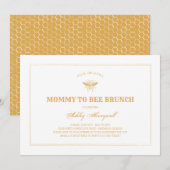Mama to Bee Brunch Einladung (Vorne/Hinten)