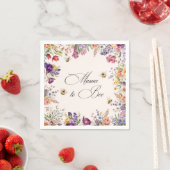 Mama To Bee Florale Babyparty Serviette (Beispiel)