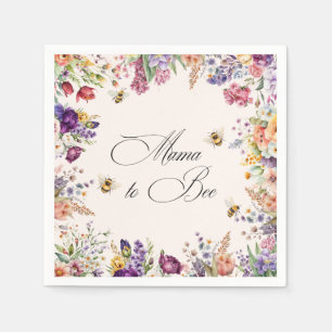 Mama To Bee Florale Babyparty Serviette