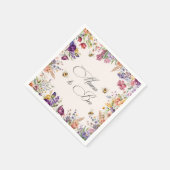Mama To Bee Florale Babyparty Serviette (Ecke)