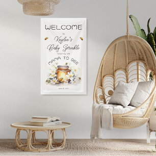 Mama to Bee Flowers and Bees Honey Baby Sprinkle Banner
