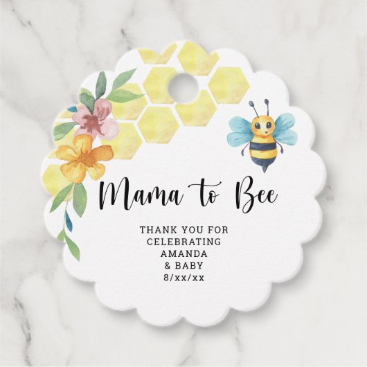 Mama to Bee Geschenkanhänger (Vorderseite)