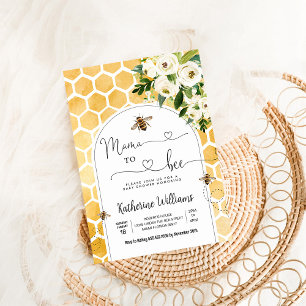 Mama To Bee Honey Bee Baby-Party Einladung