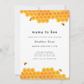 Mama to Bee Honey Bumblebee Baby Shower Einladung (Vorderseite)