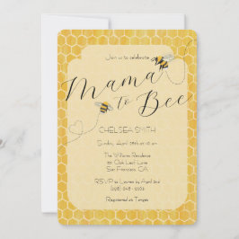 Mama to Bee Honeybee Baby Shower Einladung