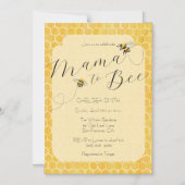 Mama to Bee Honeybee Baby Shower Magneteinladung (Vorderseite)