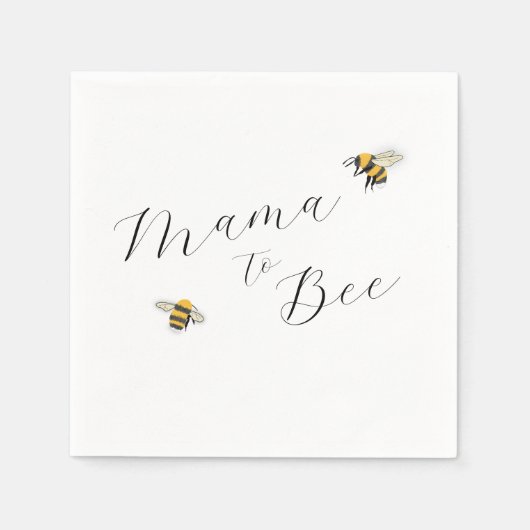 Mama to Bee Honeycomb Serviette (Vorderseite)