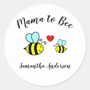 Mama to Bee - Kreisaufkleber Runder Aufkleber