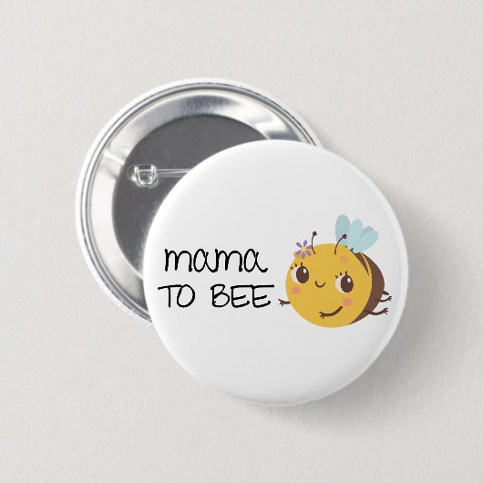 Mama to Bee Round Button (Vorne & Hinten)
