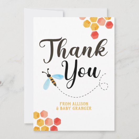 Mama to BEE Vielen Dank Dankeskarte (Vorderseite)