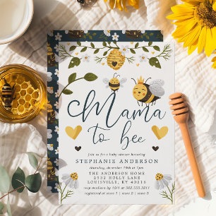 Mama To Bee Waben Hummel Baby Shower Einladung