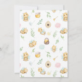 Mama to Bee Wildblume Baby Shower Einladung (Rückseite)