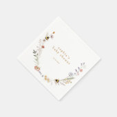 Mama to Bee Wildblume Baby Shower Serviette (Ecke)