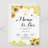 Mama to Bee Wildflower Baby Shower  Einladung (Vorderseite)